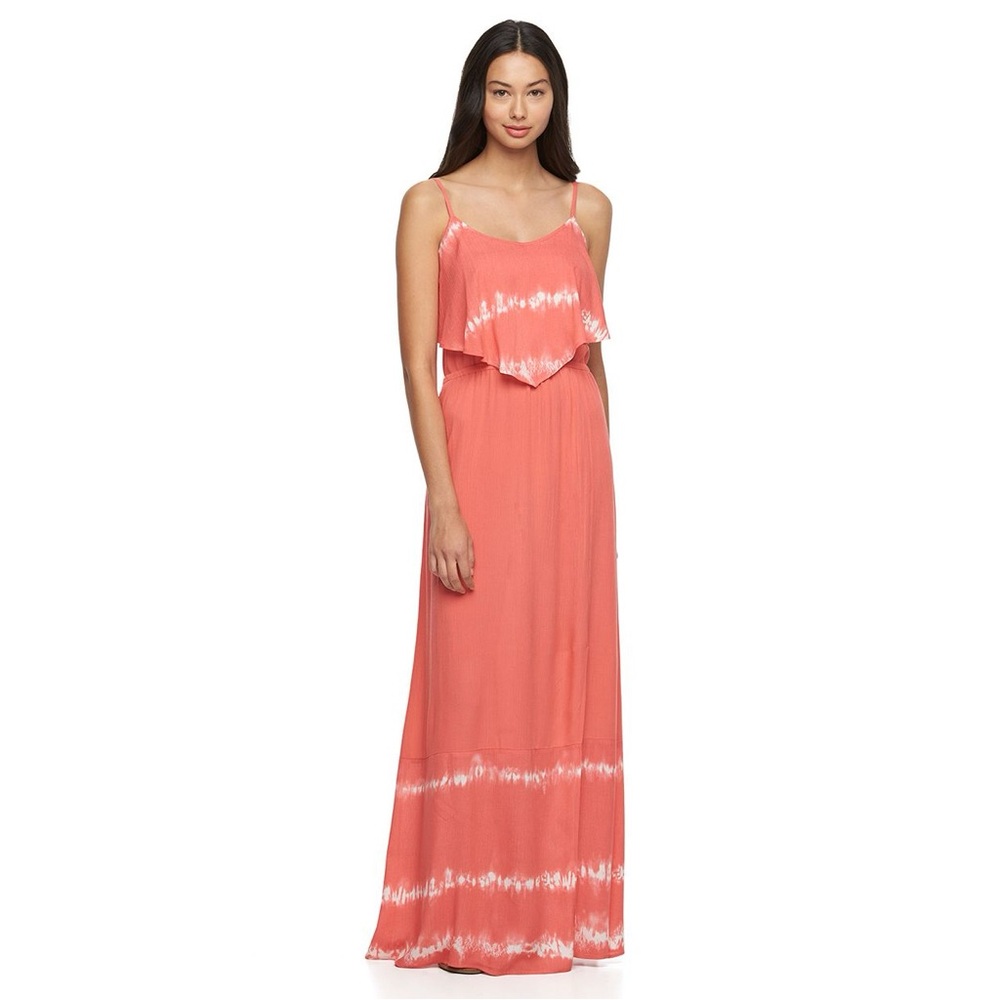 🛍️ 3/$10 Juniors' Mudd Size M Layered Maxi Dress